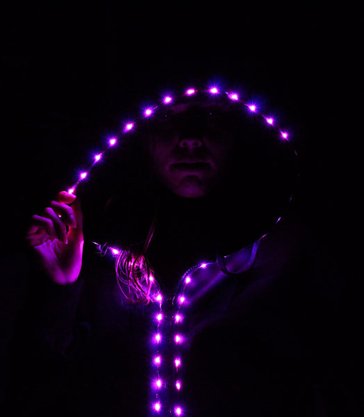 Led on sale light hoodie