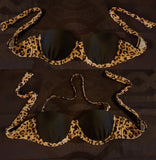 Black Leopard Bikini Set