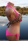 Pink Leopard Bikini Set