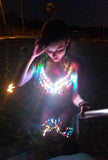 LED Rave Bra - 3 Mode Rechargeable Light Up Neon LED Spiked Rave Bra