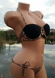 Black Leopard Bikini Set