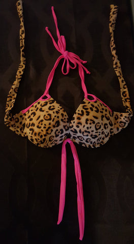 Enhancer Push-Up Triangle Top in Pink Panther, Bikini